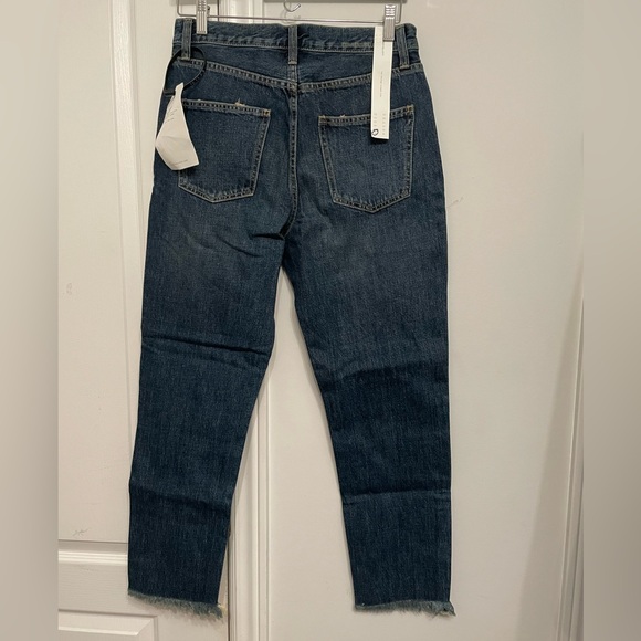 NWT CURRENT ELLIOTT
The Exposed Fly Vintage Cropped Slim Jeans | Denim blue - Picture 8 of 10